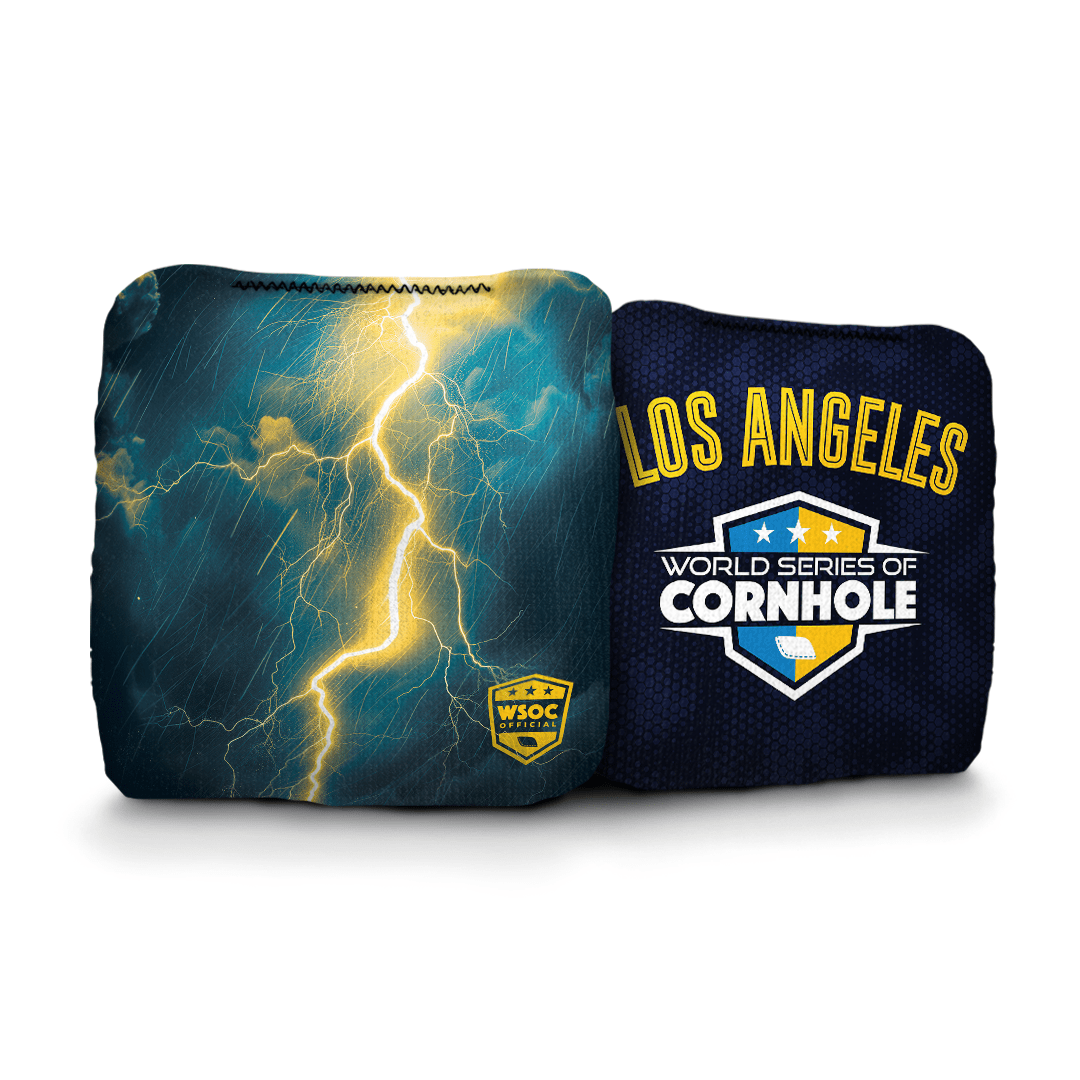 Cornhole Bags World Series of Cornhole 6-IN Professional Cornhole Bag Rapter - Los Angeles Chargers