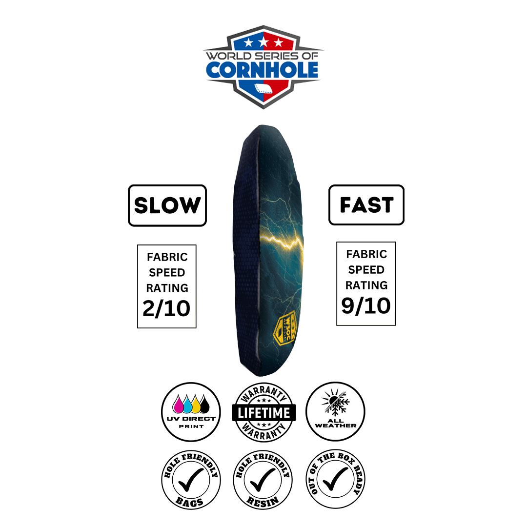 Cornhole Bags World Series of Cornhole 6-IN Professional Cornhole Bag Rapter - Los Angeles Chargers