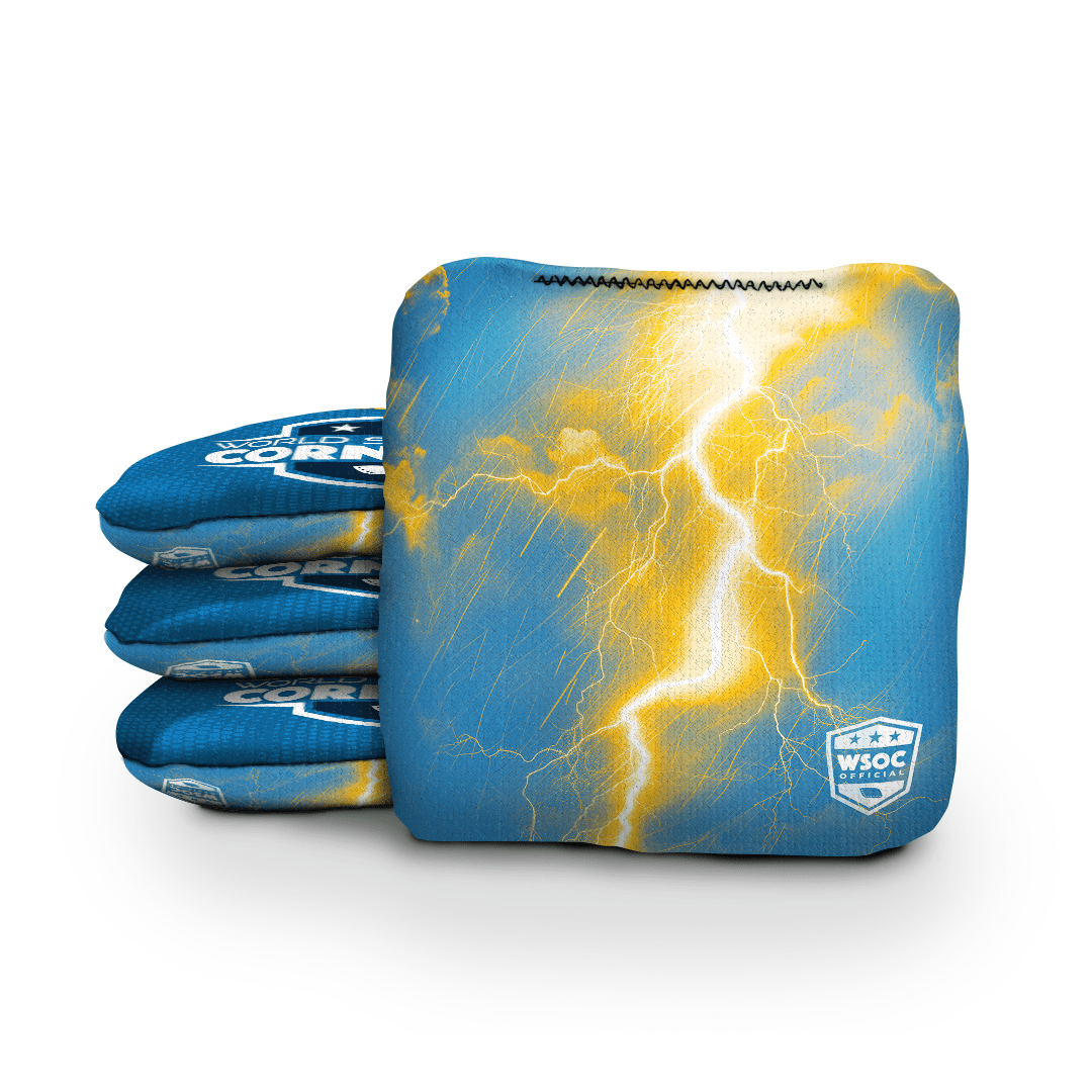 Cornhole Bags World Series of Cornhole 6-IN Professional Cornhole Bag Rapter - Los Angeles Chargers