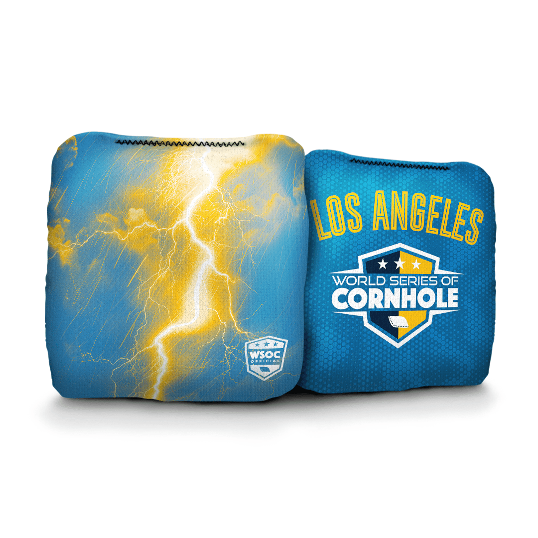 Cornhole Bags World Series of Cornhole 6-IN Professional Cornhole Bag Rapter - Los Angeles Chargers