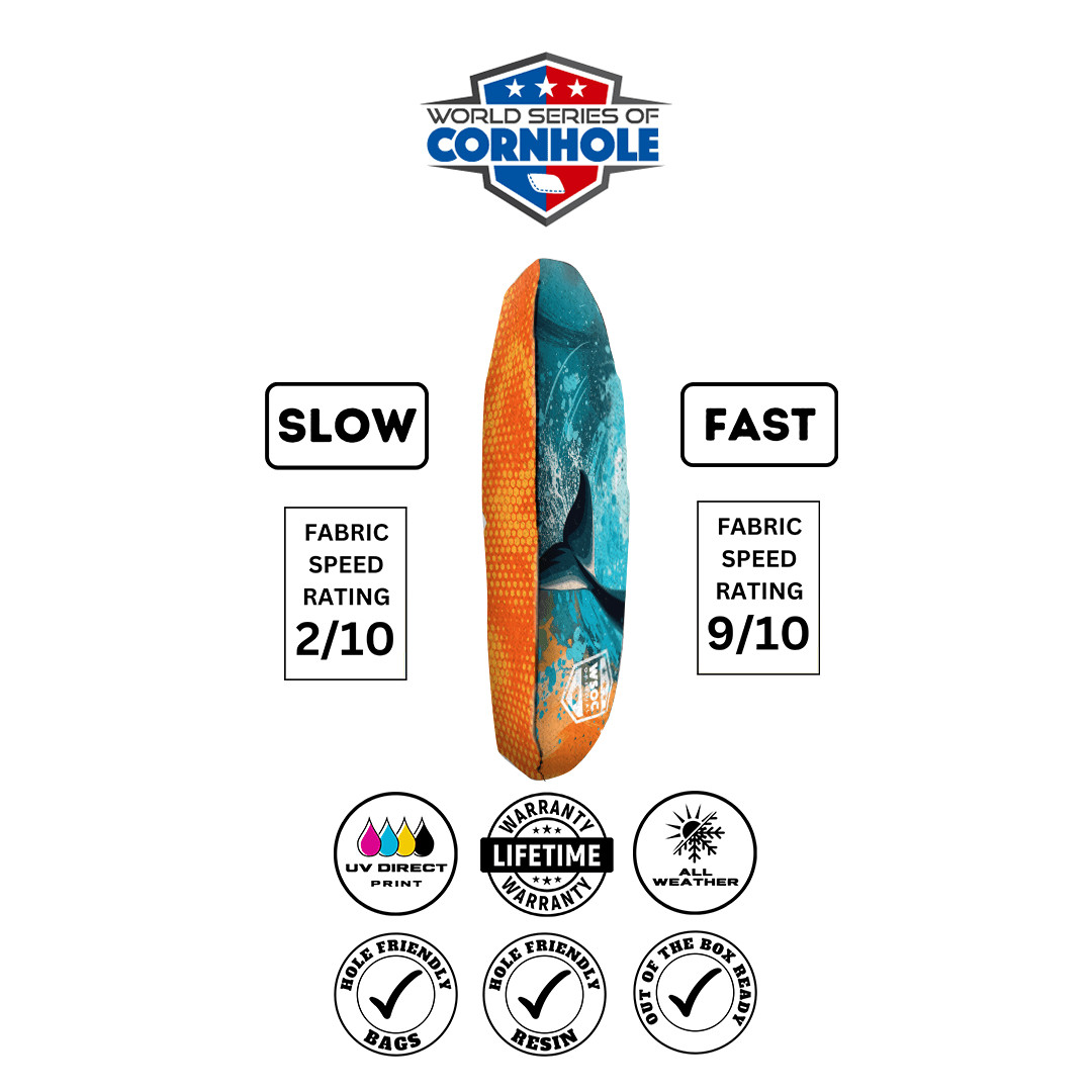 Cornhole Bags World Series of Cornhole 6-IN Professional Cornhole Bag Rapter - Miami