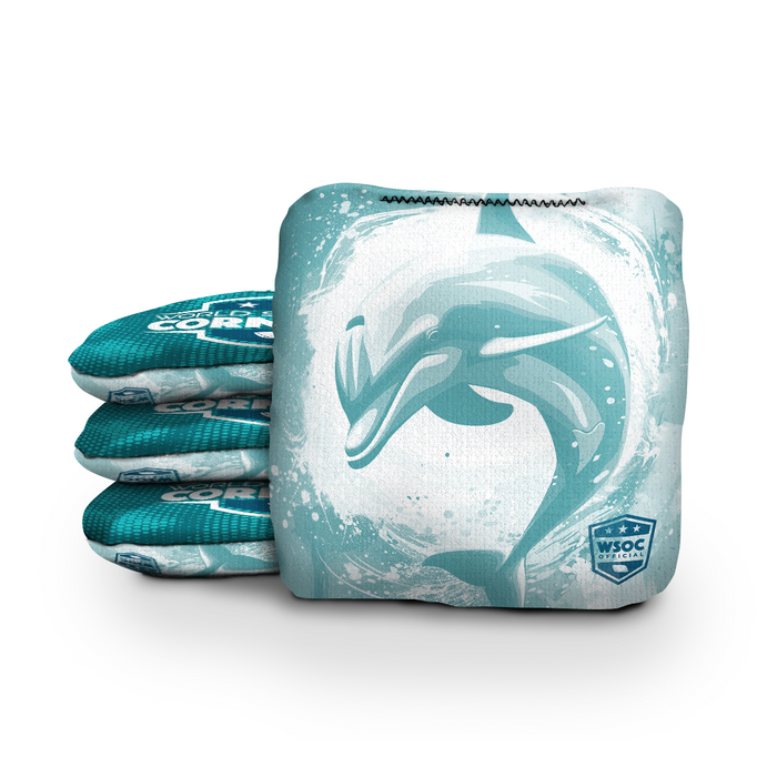 Miami Dolphins - 6 Inch WSOC Official Pro Cornhole Bags