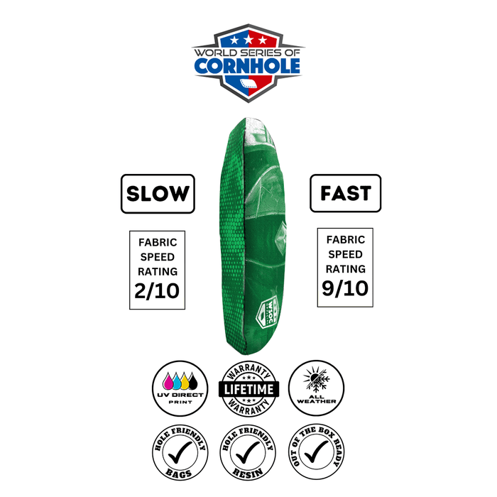 Cornhole Bags World Series of Cornhole 6-IN Professional Cornhole Bag Rapter - Michigan State Spartans