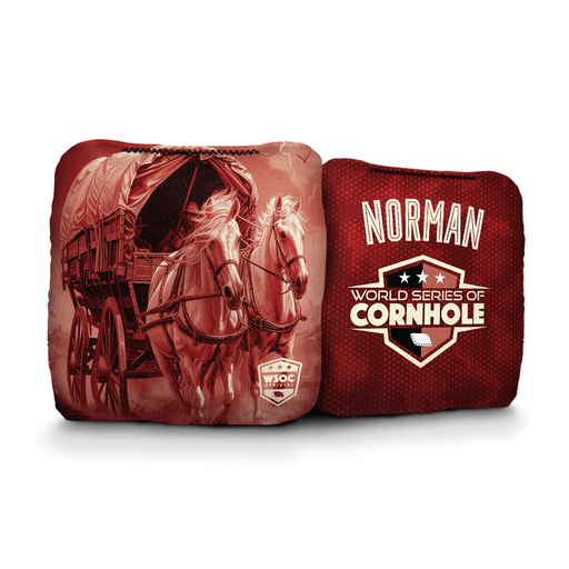 Cornhole Bags World Series of Cornhole 6-IN Professional Cornhole Bag Rapter - Oklahoma Sooners
