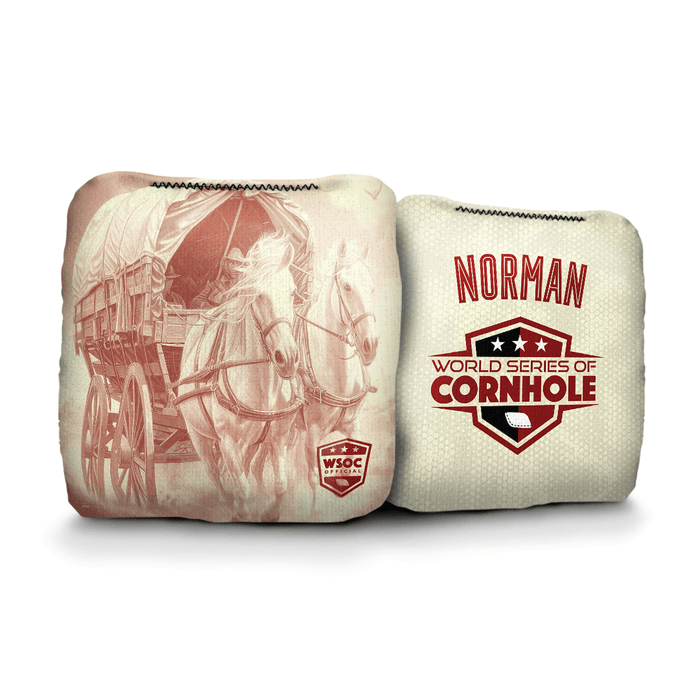 Cornhole Bags World Series of Cornhole 6-IN Professional Cornhole Bag Rapter - Oklahoma Sooners