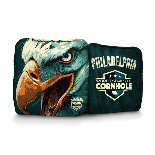 Cornhole Bags World Series of Cornhole 6-IN Professional Cornhole Bag Rapter - Philadelphia Eagles