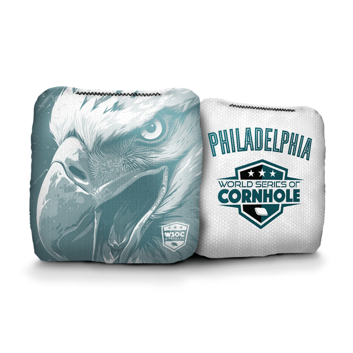 Cornhole Bags World Series of Cornhole 6-IN Professional Cornhole Bag Rapter - Philadelphia Eagles