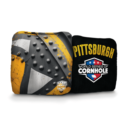 Cornhole Bags World Series of Cornhole 6-IN Professional Cornhole Bag Rapter - Pittsburgh Steelers