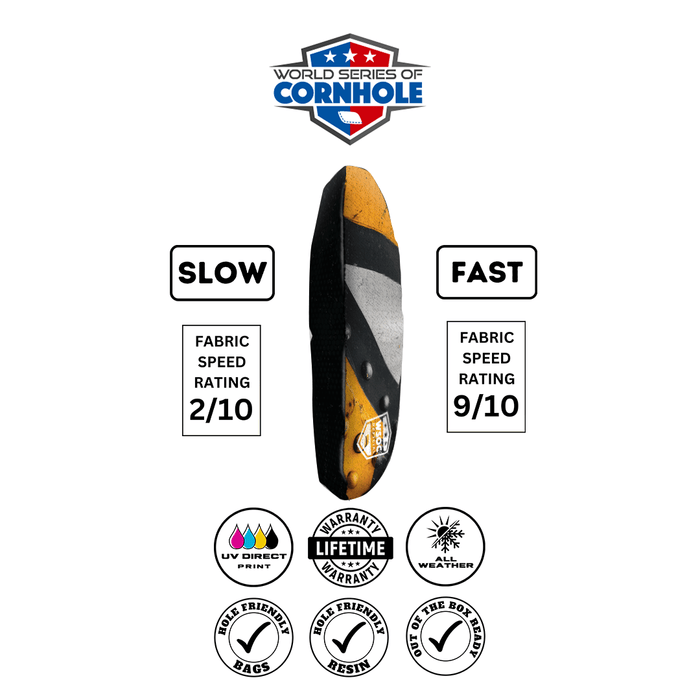 Cornhole Bags World Series of Cornhole 6-IN Professional Cornhole Bag Rapter - Pittsburgh Steelers