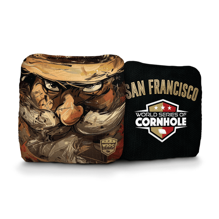 Cornhole Bags World Series of Cornhole Official 6-IN Professional Cornhole Bag Rapter - San Francisco