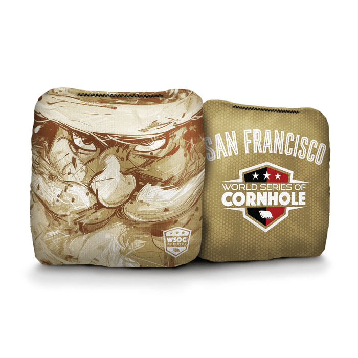 Cornhole Bags World Series of Cornhole Official 6-IN Professional Cornhole Bag Rapter - San Francisco 49ers