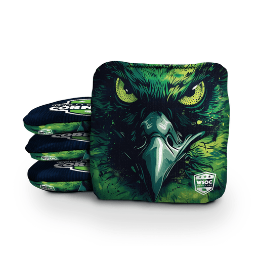 Cornhole Bags World Series of Cornhole Official 6-IN Professional Cornhole Bag Rapter - Seattle Seahawks