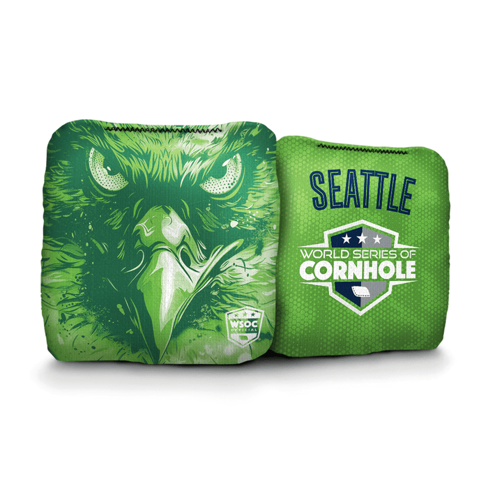 Cornhole Bags World Series of Cornhole Official 6-IN Professional Cornhole Bag Rapter - Seattle