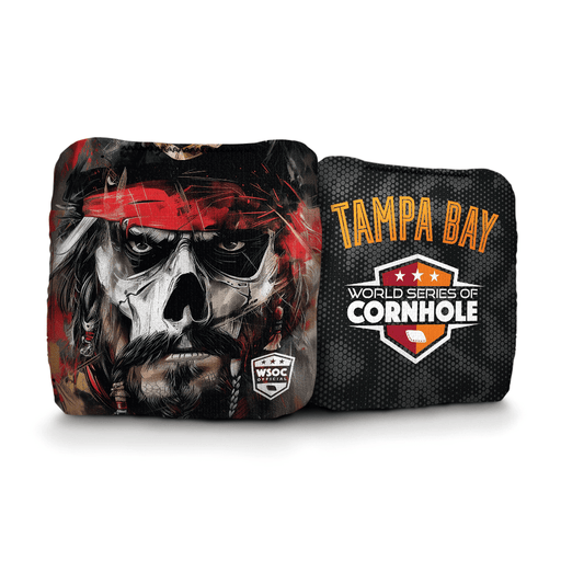 Cornhole Bags World Series of Cornhole Official 6-IN Professional Cornhole Bag Rapter - Tampa Bay Buccaneers
