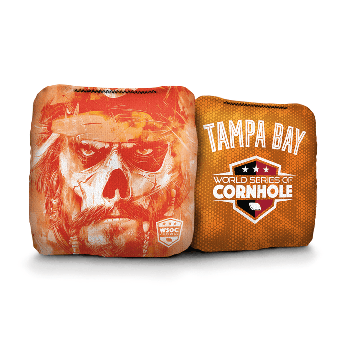 Cornhole Bags World Series of Cornhole Official 6-IN Professional Cornhole Bag Rapter - Tampa Bay