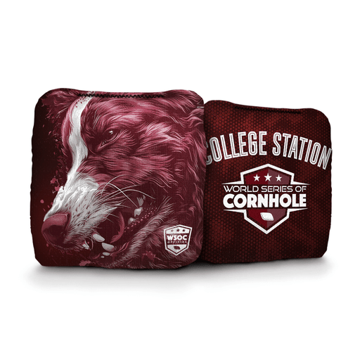 Cornhole Bags World Series of Cornhole Official 6-IN Professional Cornhole Bag Rapter - Texas A&M Aggies