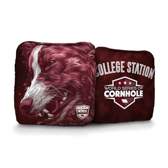 Cornhole Bags World Series of Cornhole Official 6-IN Professional Cornhole Bag Rapter - Texas A&M Aggies