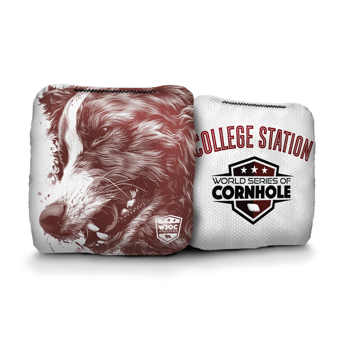 Cornhole Bags World Series of Cornhole Official 6-IN Professional Cornhole Bag Rapter - Texas A&M Aggies
