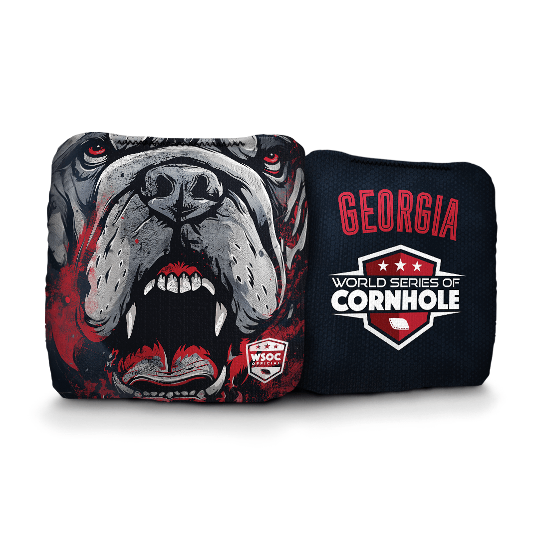 Cornhole Bags World Series of Cornhole 6-IN Professional Cornhole Bag Rapter - Georgia Bulldogs