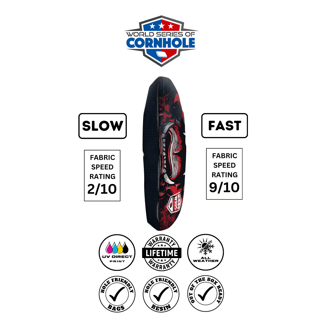 Cornhole Bags World Series of Cornhole 6-IN Professional Cornhole Bag Rapter - Georgia Bulldogs