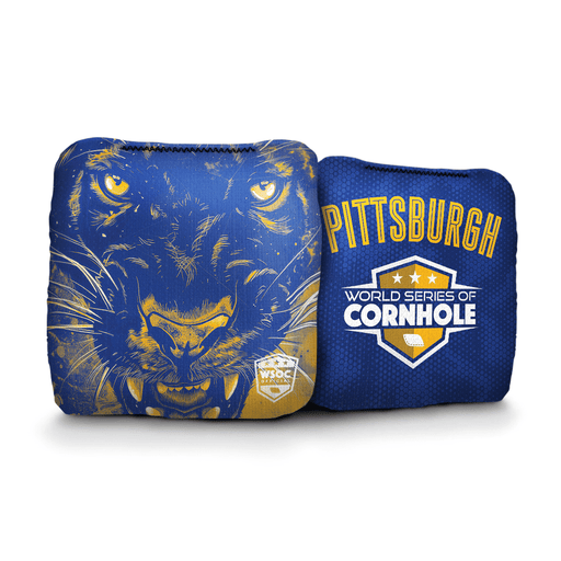 Cornhole Bags World Series of Cornhole 6-IN Professional Cornhole Bag Rapter - Pitt Panthers