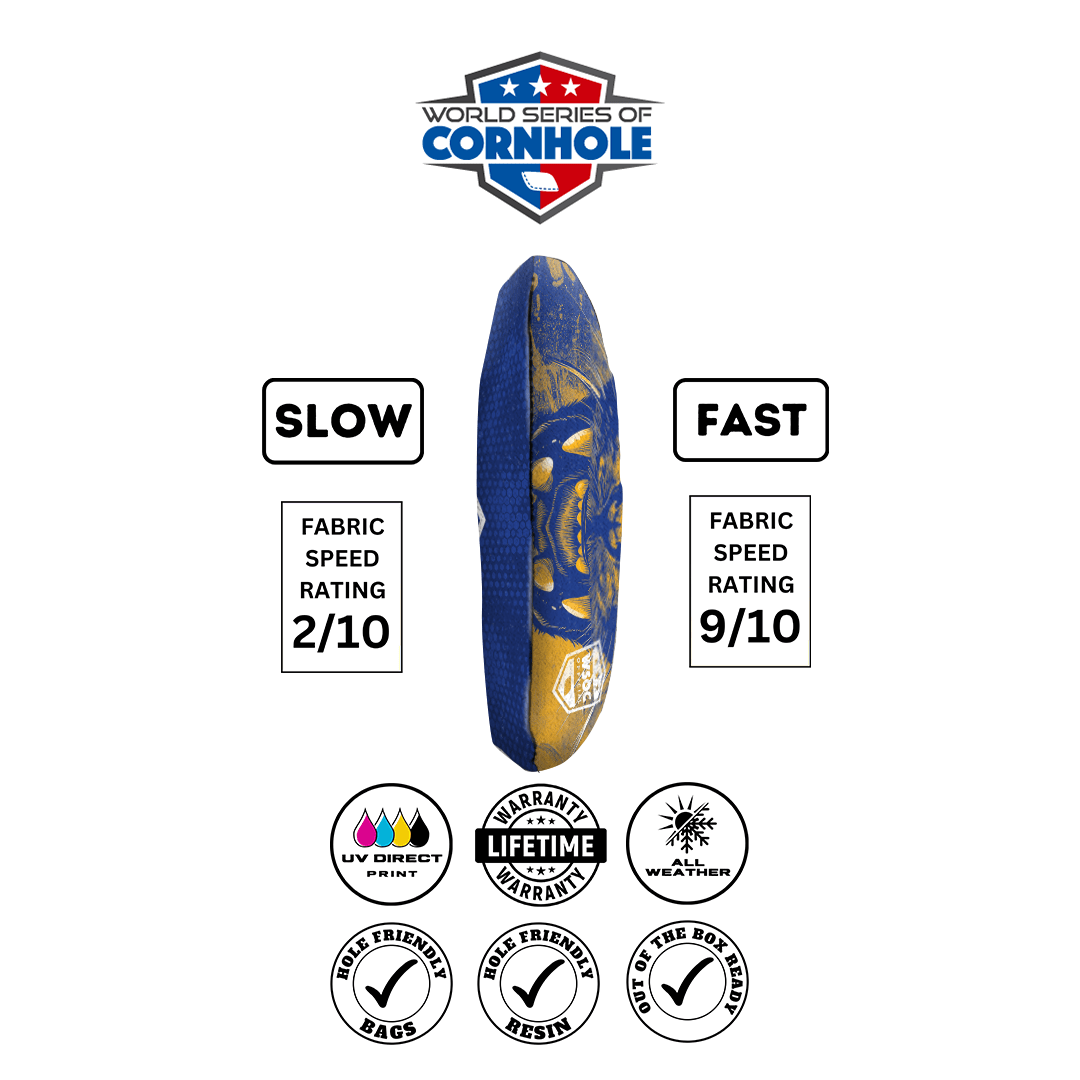 Cornhole Bags World Series of Cornhole 6-IN Professional Cornhole Bag Rapter - Pitt Panthers