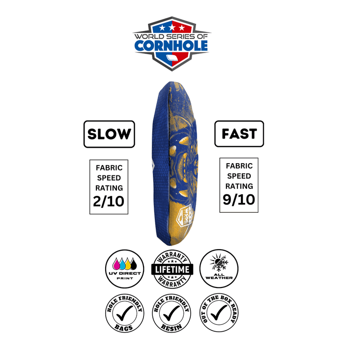 Cornhole Bags World Series of Cornhole 6-IN Professional Cornhole Bag Rapter - Pitt Panthers