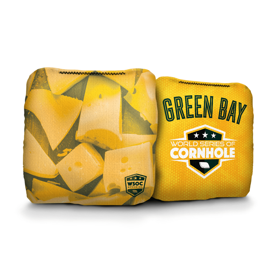 Cornhole Bags World Series of Cornhole 6-IN Professional Cornhole Bag Rapter - Green Bay