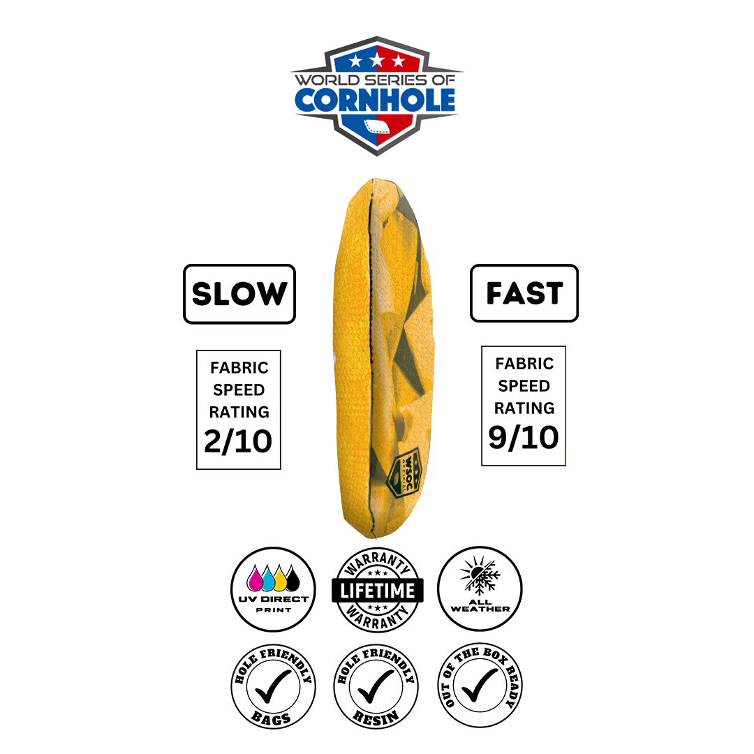 Cornhole Bags World Series of Cornhole 6-IN Professional Cornhole Bag Rapter - Green Bay