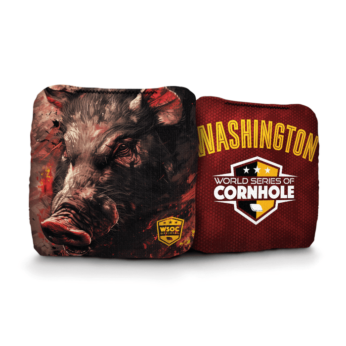 Cornhole Bags World Series of Cornhole Official 6-IN Professional Cornhole Bag Rapter - Washington Commanders