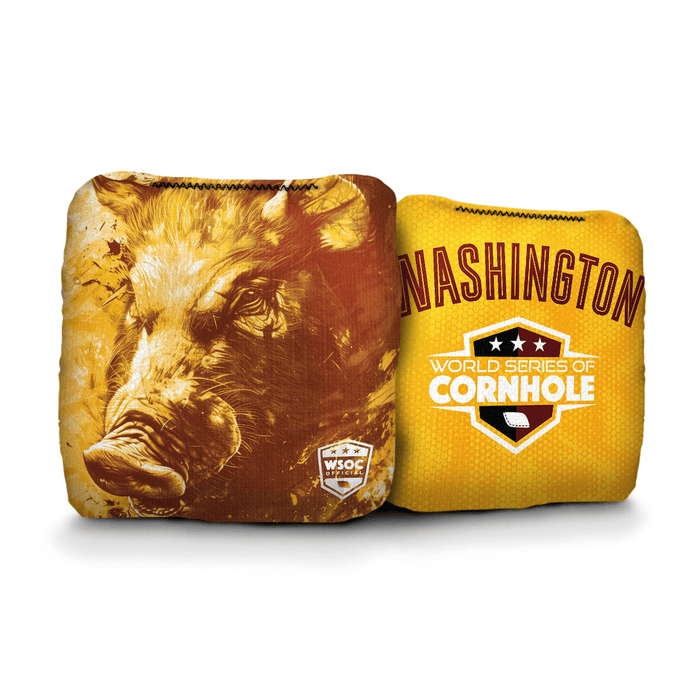 Cornhole Bags World Series of Cornhole Official 6-IN Professional Cornhole Bag Rapter - Washington Commanders
