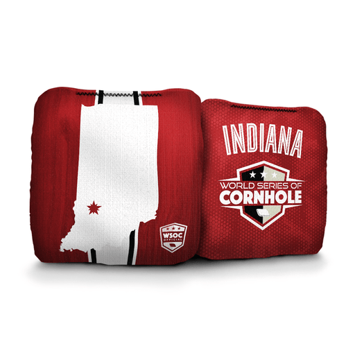 Cornhole Bags World Series of Cornhole 6-IN Professional Cornhole Bag Rapter - Indiana Hoosiers