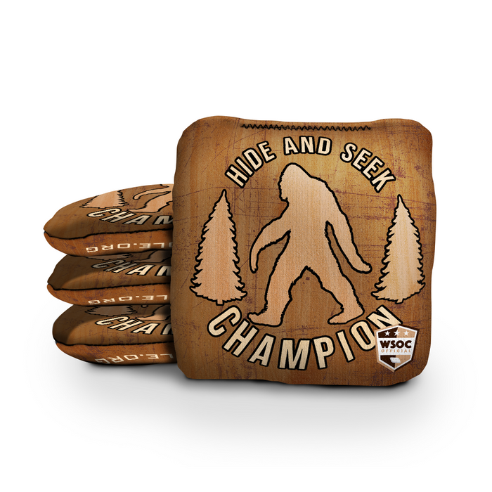 Sasquatch Hide and Seek Brown - 6 Inch WSOC Official Pro Cornhole Bags