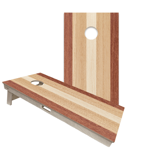 Cornhole Boards World Series of Cornhole Official 2' x 4' Professional Cornhole Board Runway 2402P - Classic Striped Woody