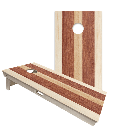Cornhole Boards World Series of Cornhole Official 2' x 4' Professional Cornhole Board Runway 2402P - Striped Woody