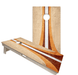Cornhole Boards World Series of Cornhole Official 2' x 4' Professional Cornhole Board Runway 2402P - Retro Wood Curved Stripes