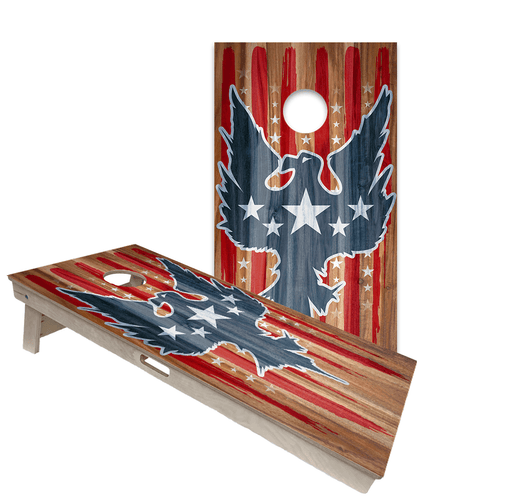 Cornhole Bags World Series of Cornhole Official 2' x 4' Professional Cornhole Board Runway 2402P - Stars and Stripes Eagle