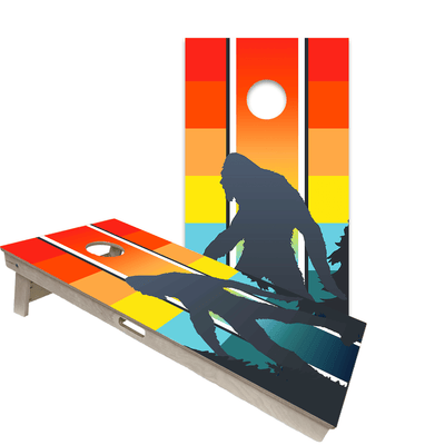 Cornhole Bags World Series of Cornhole Official 2' x 4' Professional Cornhole Board Runway 2402P - Retro Sasquatch