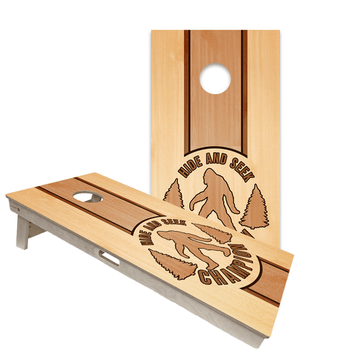 Cornhole Bags World Series of Cornhole Official 2' x 4' Professional Cornhole Board Runway 2402P - Hide and Seek Sasquatch