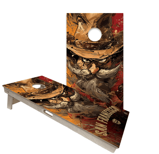Cornhole Boards World Series of Cornhole Official 2' x 4' Professional Cornhole Board Runway 2402P - San Francisco 49ers