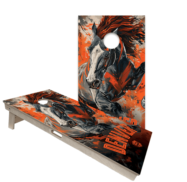 Cornhole Boards World Series of Cornhole Official 2' x 4' Professional Cornhole Board Runway 2402P - Denver Broncos