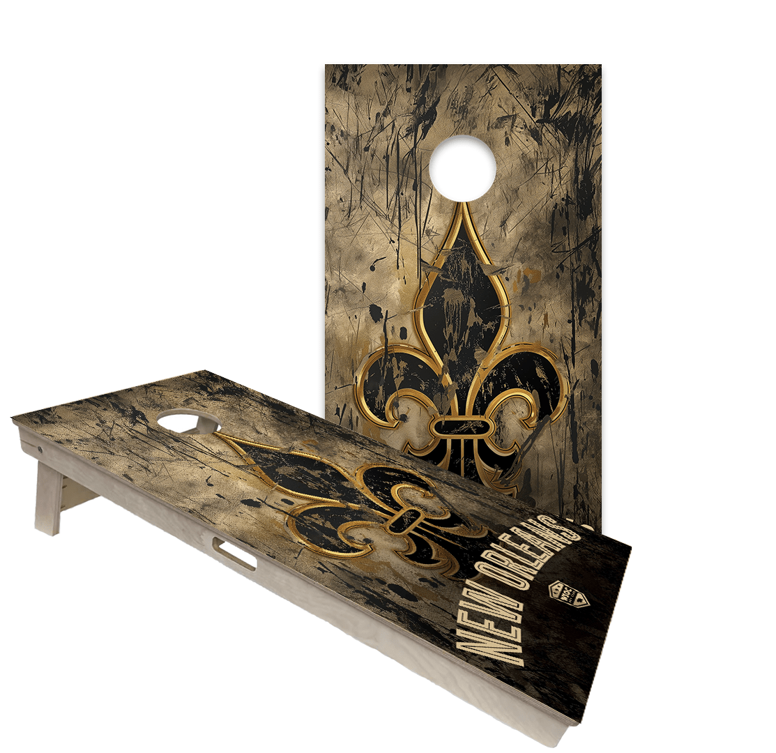 Cornhole Boards World Series of Cornhole Official 2' x 4' Professional Cornhole Board Runway 2402P - New Orleans Saints