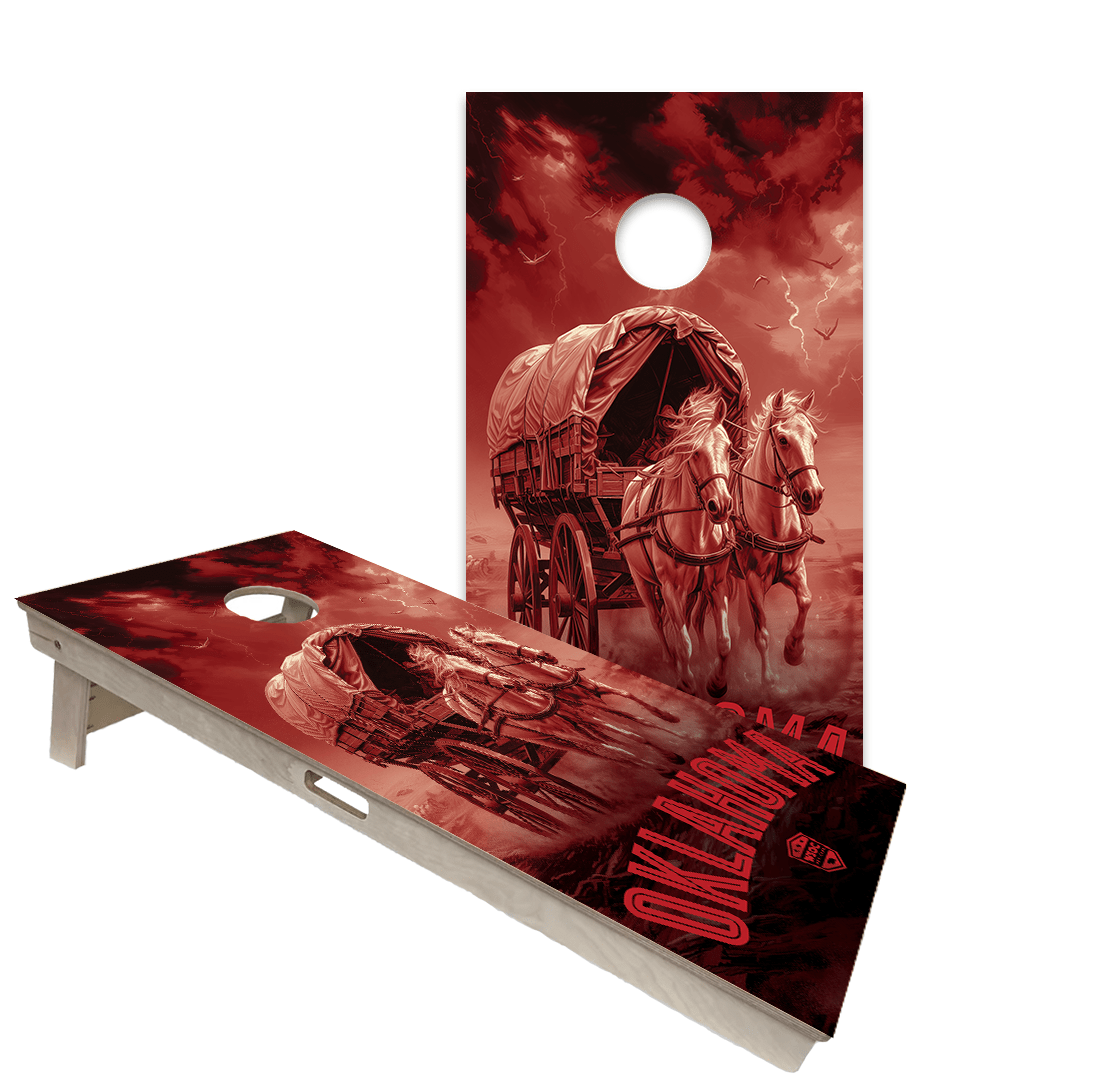 Cornhole Boards World Series of Cornhole Official 2' x 4' Professional Cornhole Board Runway 2402P - Oklahoma Sooners