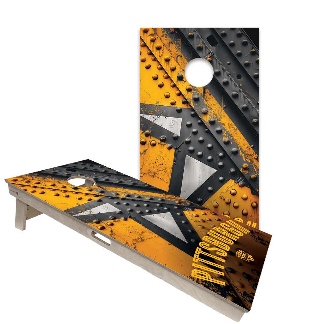 Cornhole Boards World Series of Cornhole Official 2' x 4' Professional Cornhole Board Runway 2402P - Pittsburgh Steelers