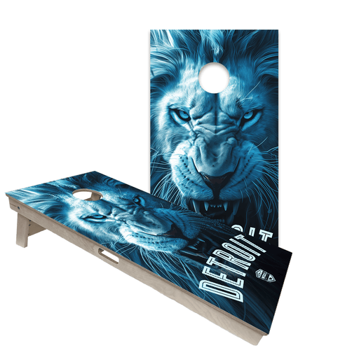 Cornhole Boards World Series of Cornhole Official 2' x 4' Professional Cornhole Board Runway 2402P - Detroit Lions