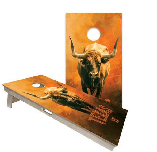 Cornhole Boards World Series of Cornhole Official 2' x 4' Professional Cornhole Board Runway 2402P - Texas Longhorns