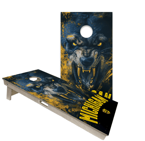 Cornhole Boards World Series of Cornhole Official 2' x 4' Professional Cornhole Board Runway 2402P - Michigan Wolverines