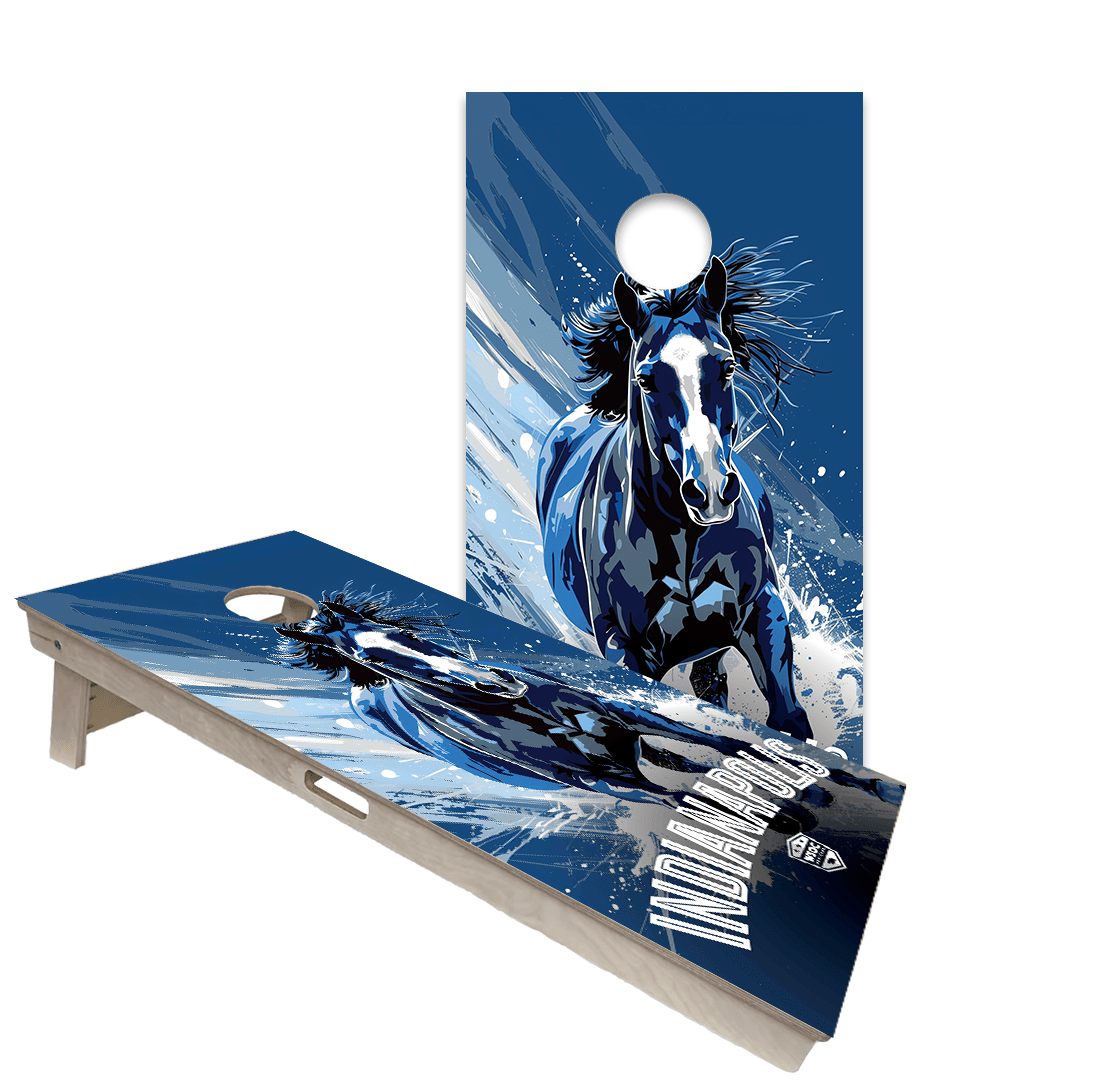 Cornhole Boards World Series of Cornhole Official 2' x 4' Professional Cornhole Board Runway 2402P - Indianapolis Colts