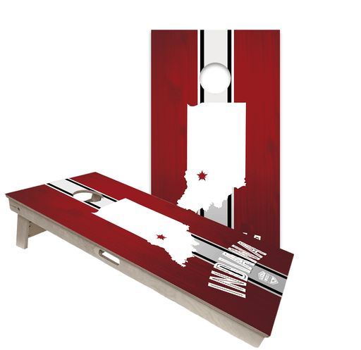 Cornhole Boards World Series of Cornhole Official 2' x 4' Professional Cornhole Board Runway 2402P - Indiana Hoosiers