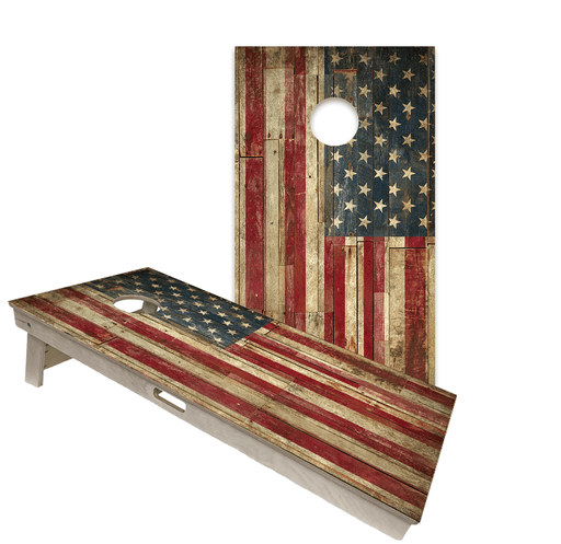 Cornhole Boards World Series of Cornhole Official 2' x 4' Professional Cornhole Board Runway 2402P - American Flag
